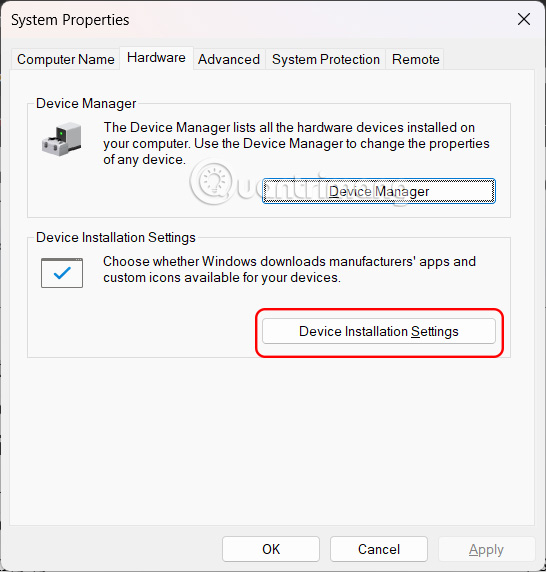 Instructions to block automatic driver installation on Windows 11 Picture 3