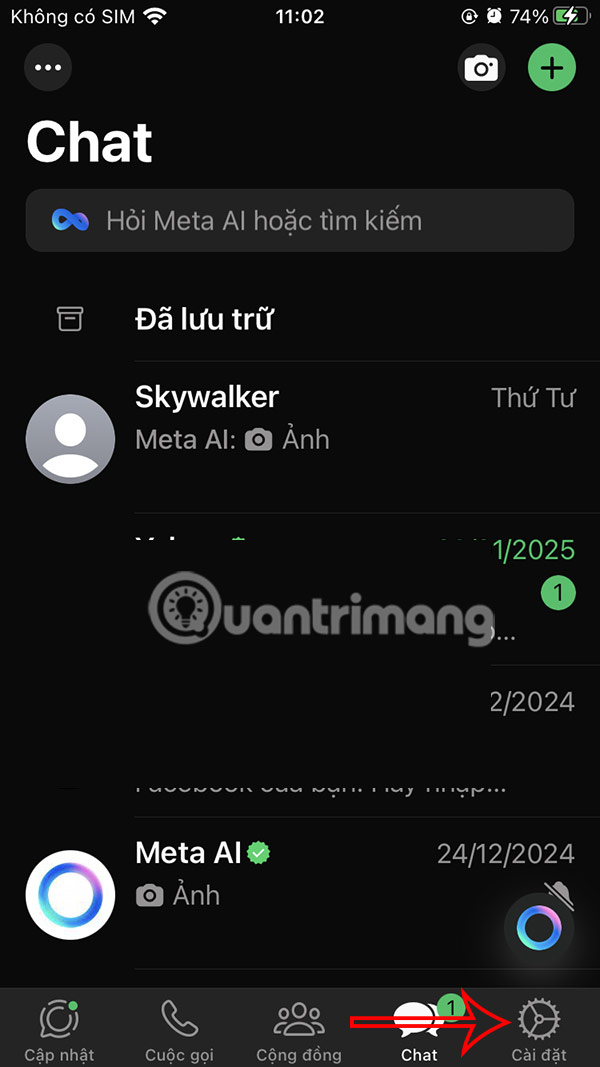 Instructions to block messages from strange WhatsApp accounts Picture 1