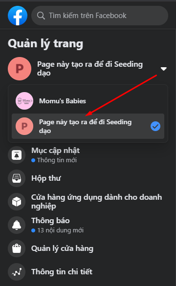 Instructions to change Facebook Fanpage name on computer, phone Picture 1