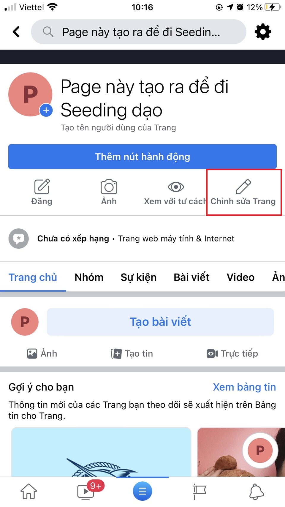 Instructions to change Facebook Fanpage name on computer, phone Picture 6