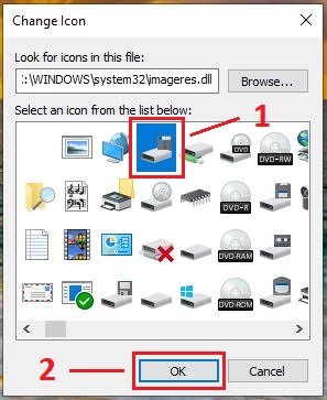 Instructions to change icons on Win 10 screen Picture 10