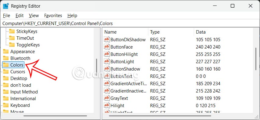 Instructions to change the blue color of the area on Windows Picture 2