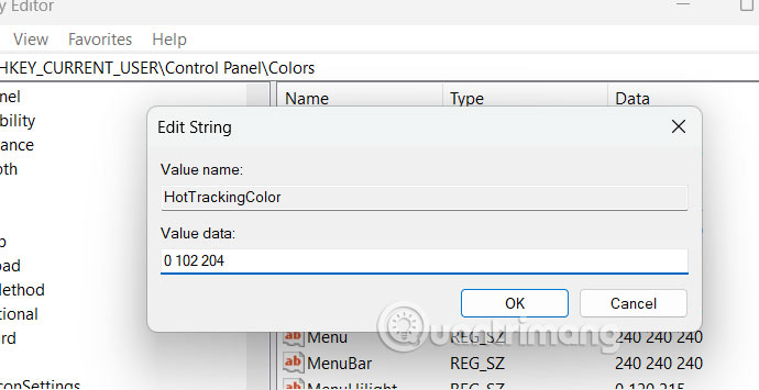 Instructions to change the blue color of the area on Windows Picture 6