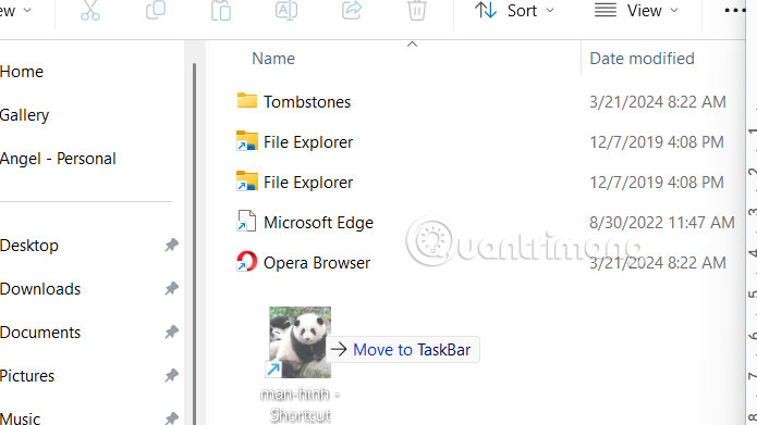 Instructions to change the default File Explorer folder Picture 5