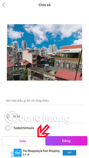 Instructions to combine clouds into beautiful and simple photos using PicsArt Picture 12