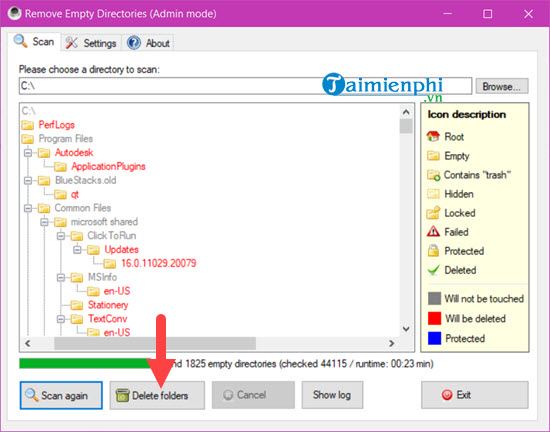 Instructions to delete empty folders in Windows computer Picture 8