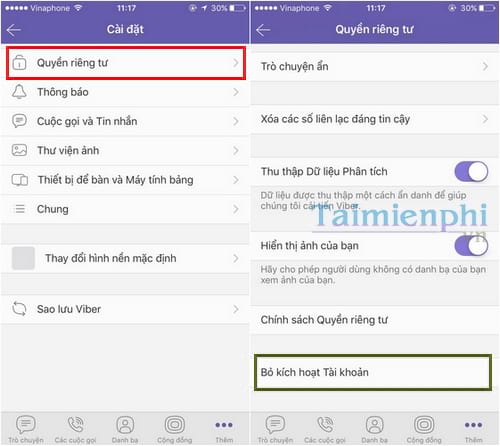 Instructions to delete Viber account on phone and computer Picture 5