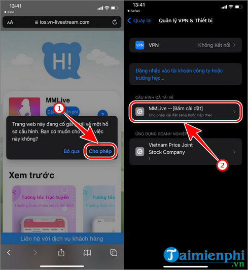 Instructions to download and install MMLive for iPhone in the simplest way Picture 2