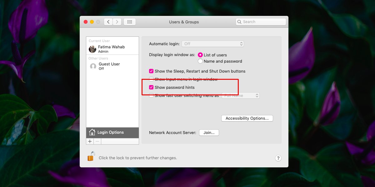 Instructions to enable hidden password on macOS Macbook Picture 3