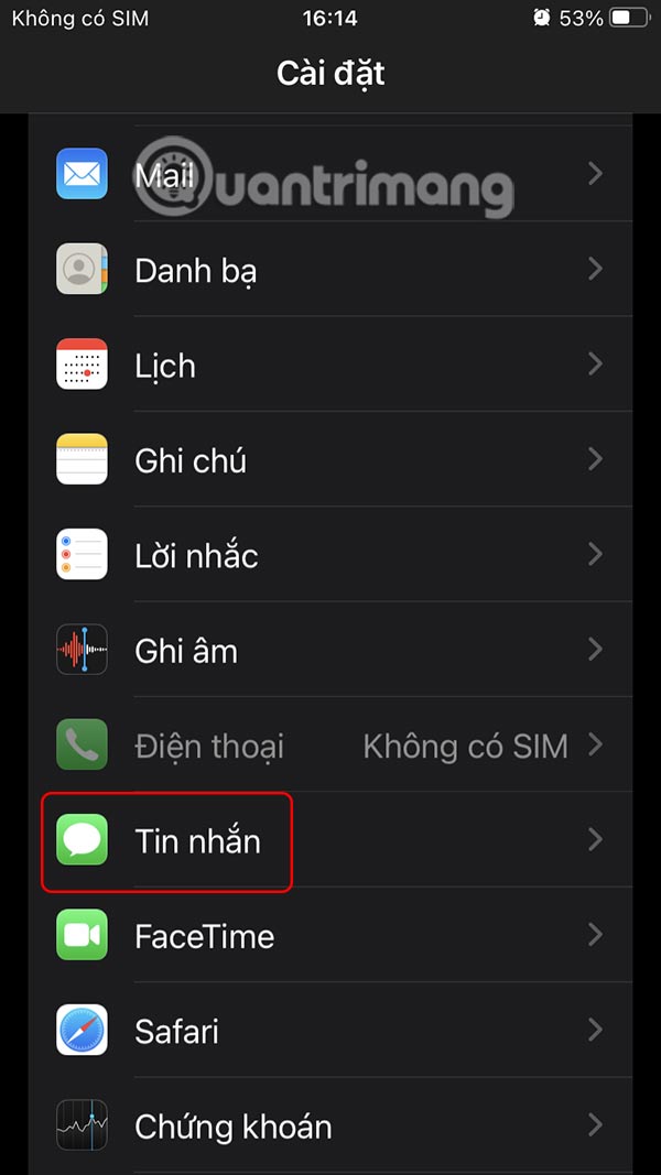 Instructions to enable message vibration on iPhone Picture 1