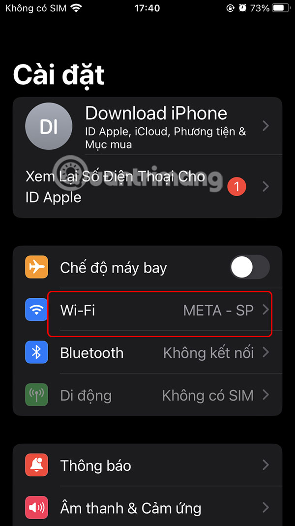 How to enable private WiFi on iPhone Picture 1