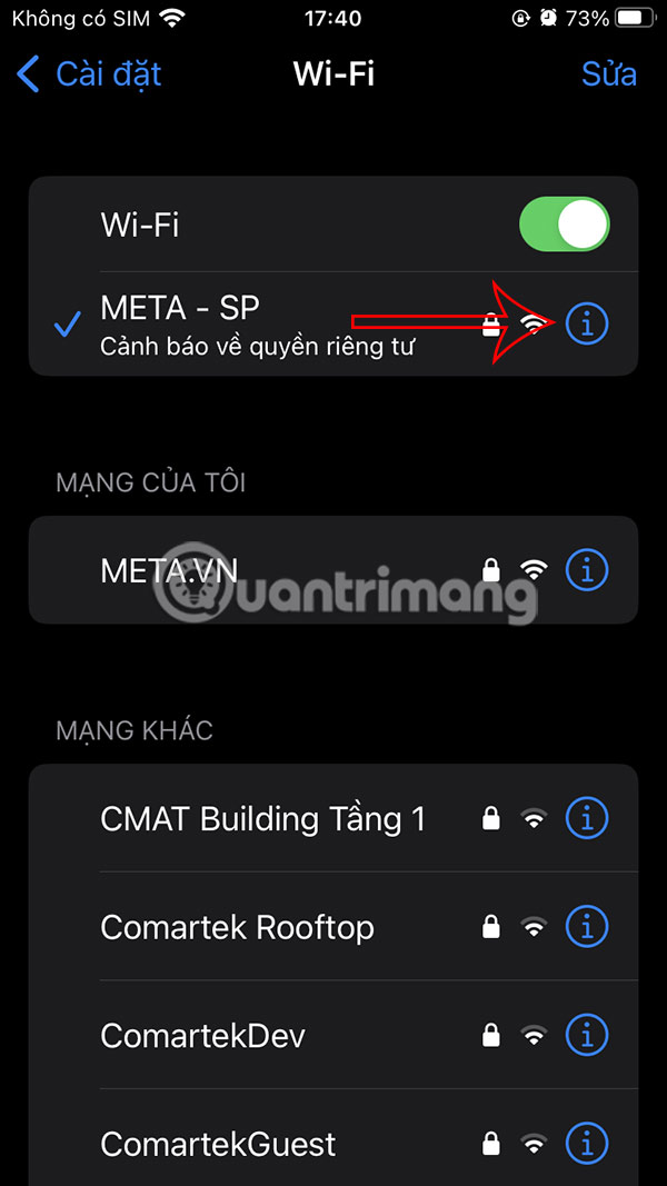 How to enable private WiFi on iPhone Picture 2