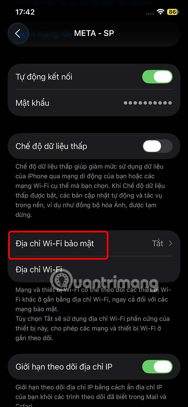 How to enable private WiFi on iPhone Picture 6