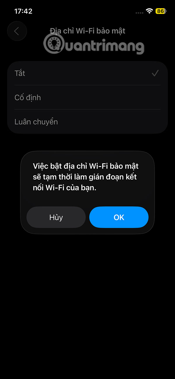 How to enable private WiFi on iPhone Picture 8