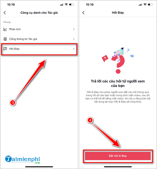 Instructions to enable Q&A on TikTok to increase interaction for videos and accounts Picture 2