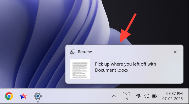 Instructions to enable Resume feature in Windows 11 Picture 3