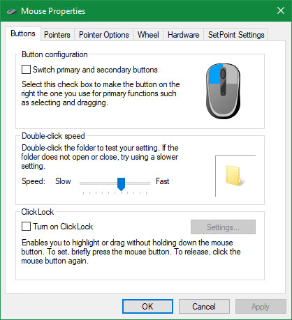 Instructions to fix double click error on computer mouse - Click once becomes twice Picture 4