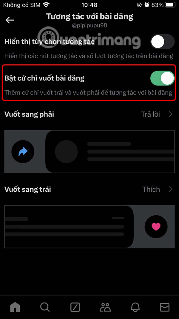 Instructions to hide post interaction buttons on X Picture 7