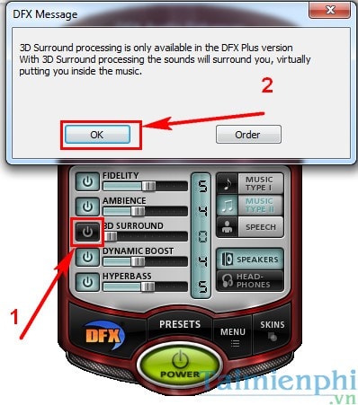 Instructions to increase speaker volume with DFX Audio Enhancer, increase computer speaker volume Picture 3