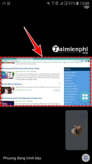 Instructions to open full screen Google Meet on phone, computer Picture 2