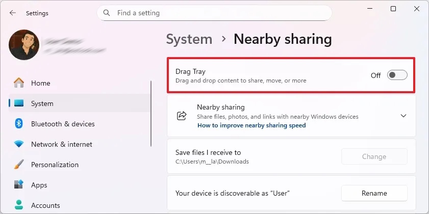 Instructions to turn off file drag and drop on Windows 11 Picture 1