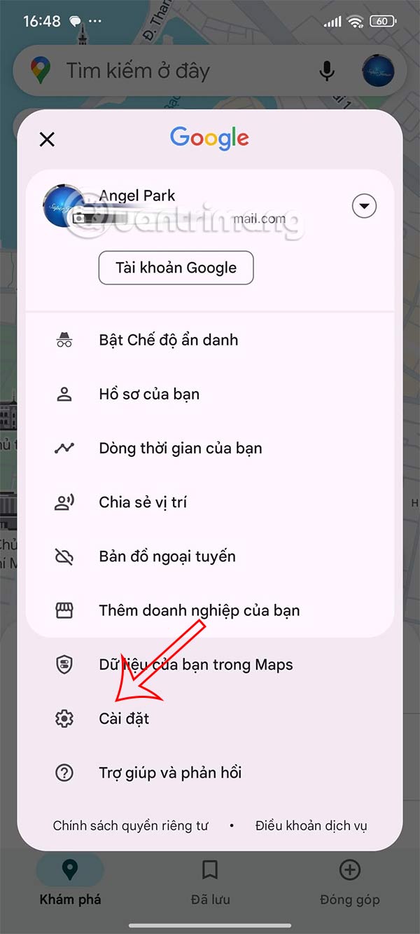 Instructions to turn off satellite view when opening Google Maps Picture 2