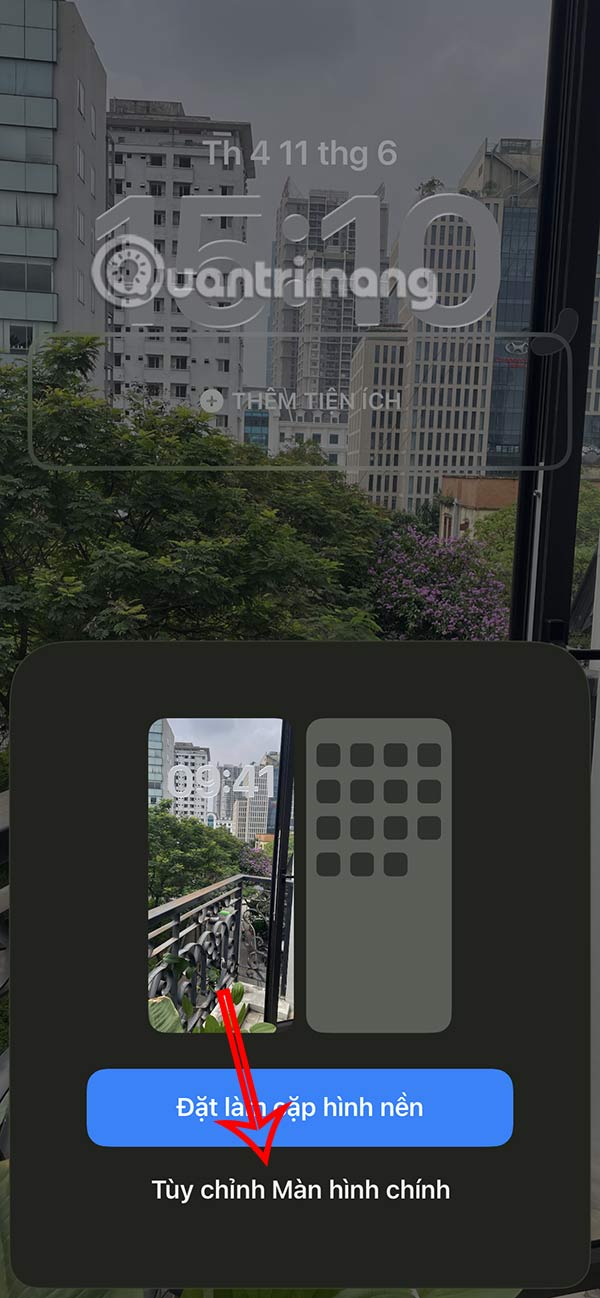 Instructions to turn off iPhone home screen background blur Picture 4