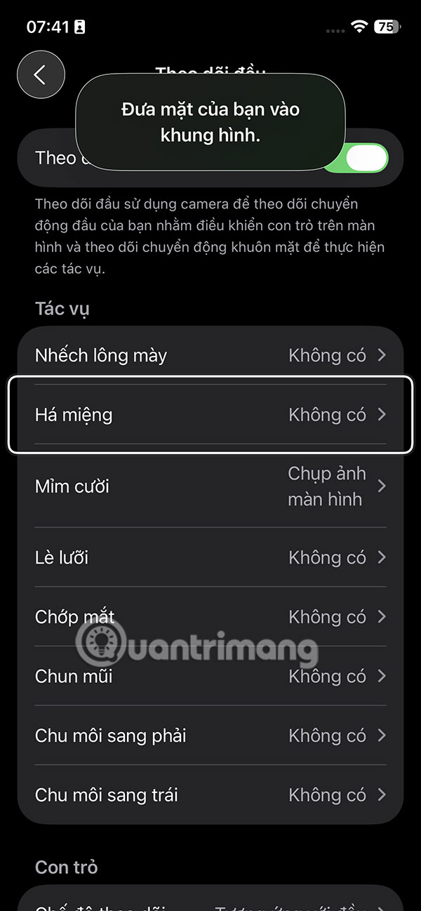 How to control iPhone with head gestures: smile, stick out tongue Picture 7