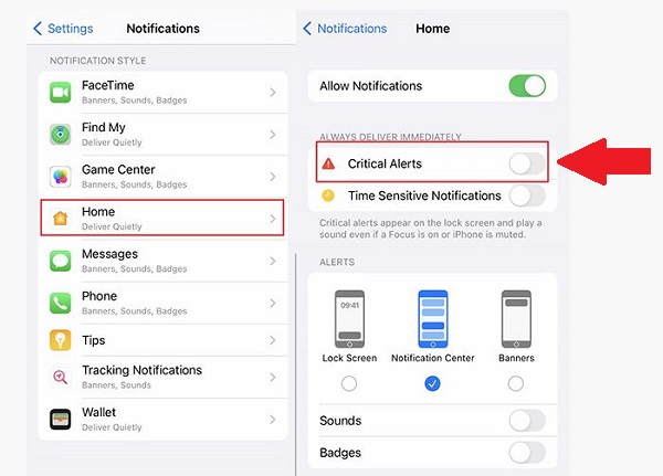 iPhone shows Home notification, how to turn it off? Picture 5