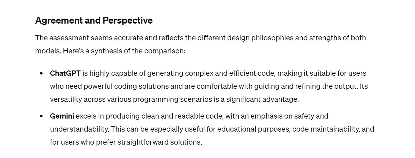 Is ChatGPT or Gemini an AI chatbot that writes better code? Picture 11