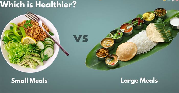Is it better to eat small meals or large meals? Picture 1
