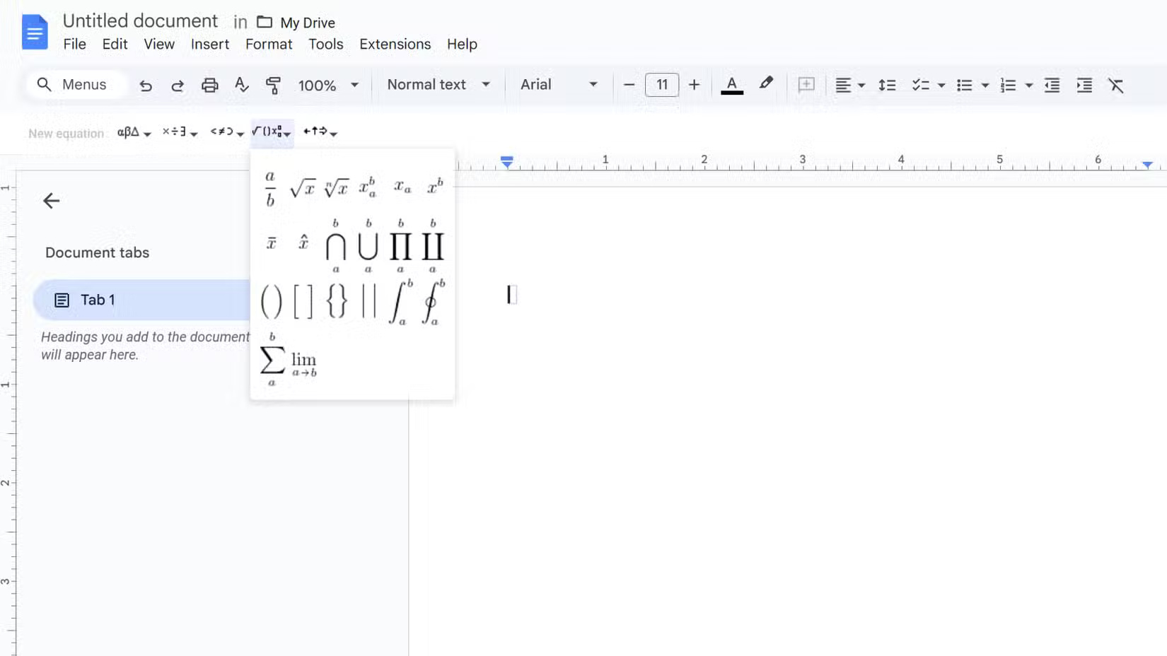 Is it easier to type math equations on Google Docs or Word? Picture 1