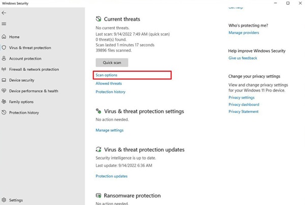 Is it okay for Windows Security to have an exclamation mark? Picture 5