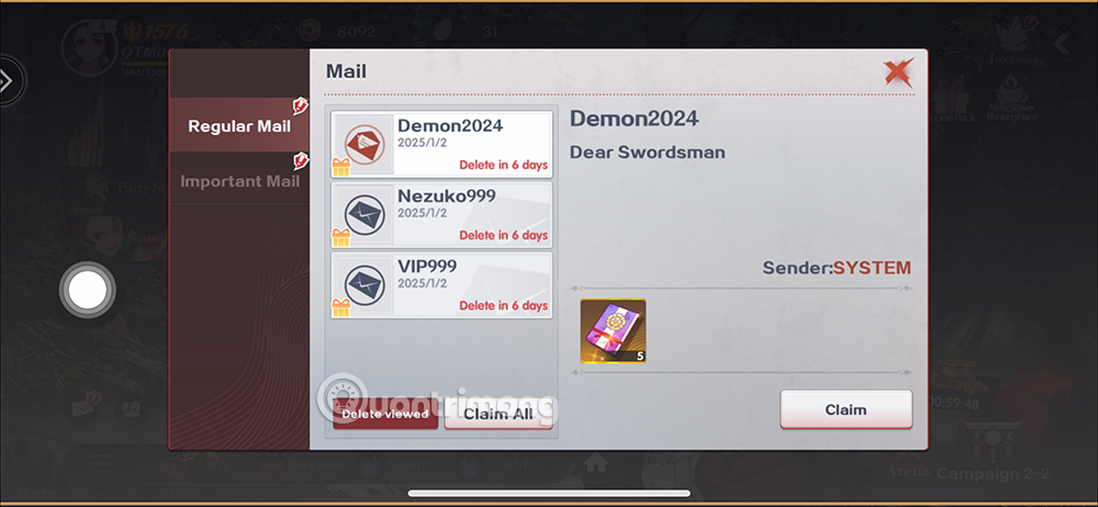 Latest MoonNight Oni Slayer Forgotten Code and How to Redeem Code for Rewards Picture 6