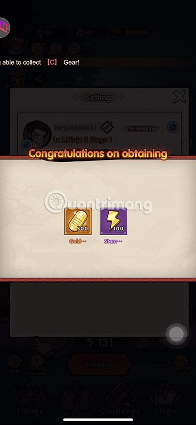 Latest Ninja Tien Len code and how to enter the code Picture 4