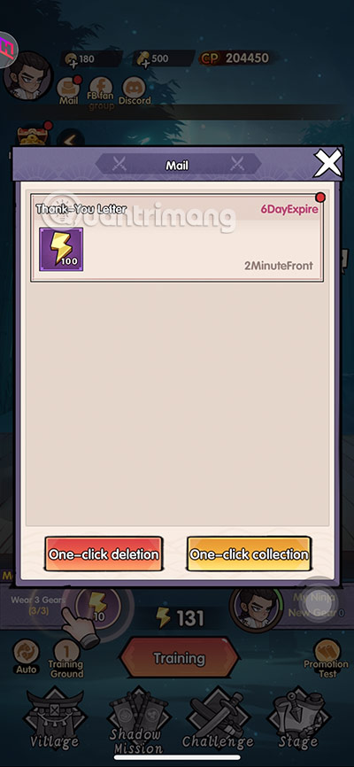 Latest Ninja Tien Len code and how to enter the code Picture 5