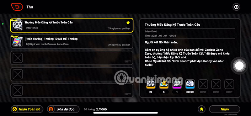 Picture 7 of Latest Zenless Zone Zero Livestream 1.4 Code