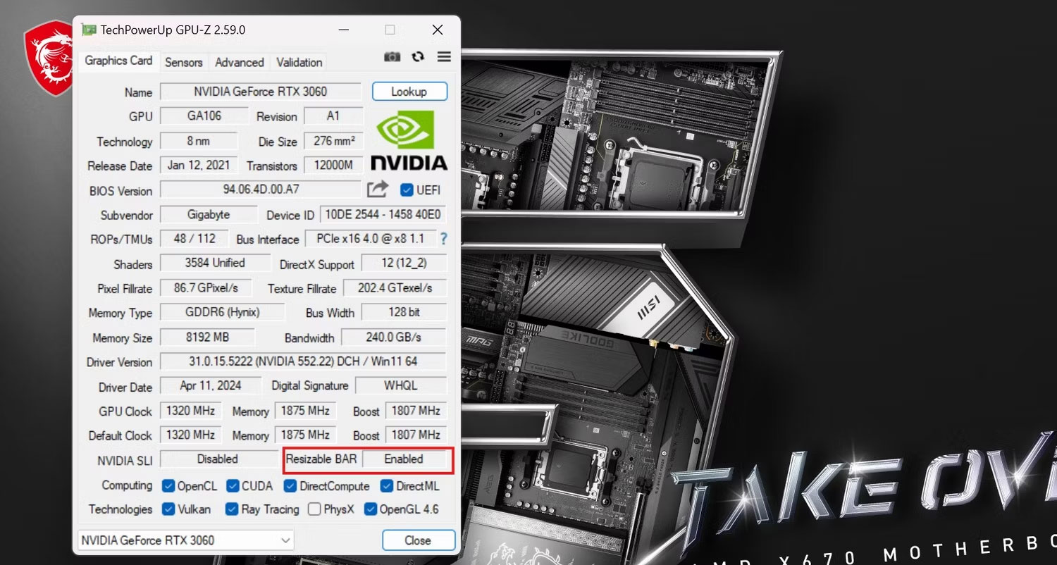 Learn about Resizable BAR: Settings that help increase gaming performance Picture 1