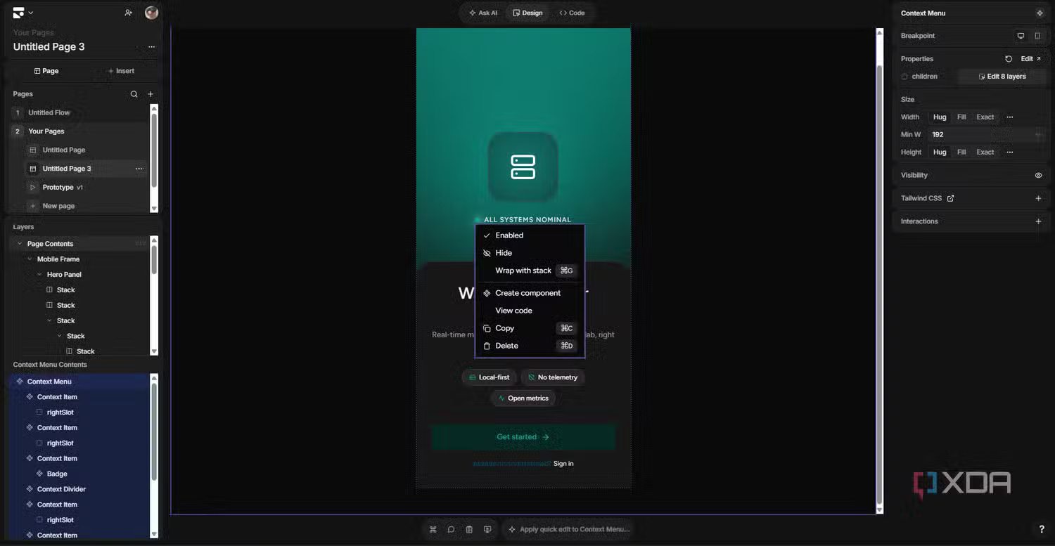 images 10 of Learn about Subframe: A coding vibe tool that replaces Claude Design, Figma Make, and Replit.