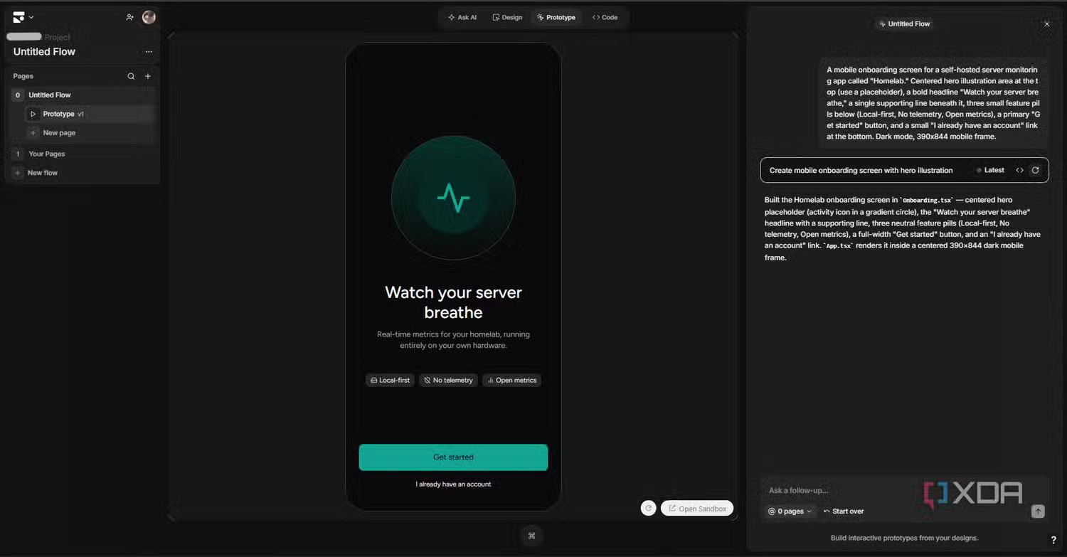 images 3 of Learn about Subframe: A coding vibe tool that replaces Claude Design, Figma Make, and Replit.