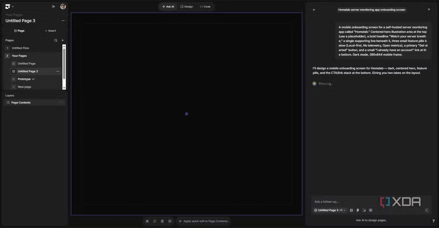images 4 of Learn about Subframe: A coding vibe tool that replaces Claude Design, Figma Make, and Replit.