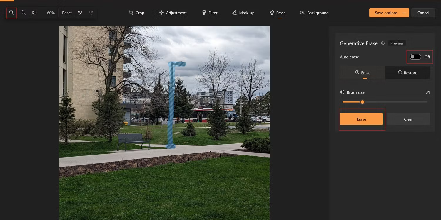 Learn about the Generative Erase feature of the Windows Photos application Picture 3
