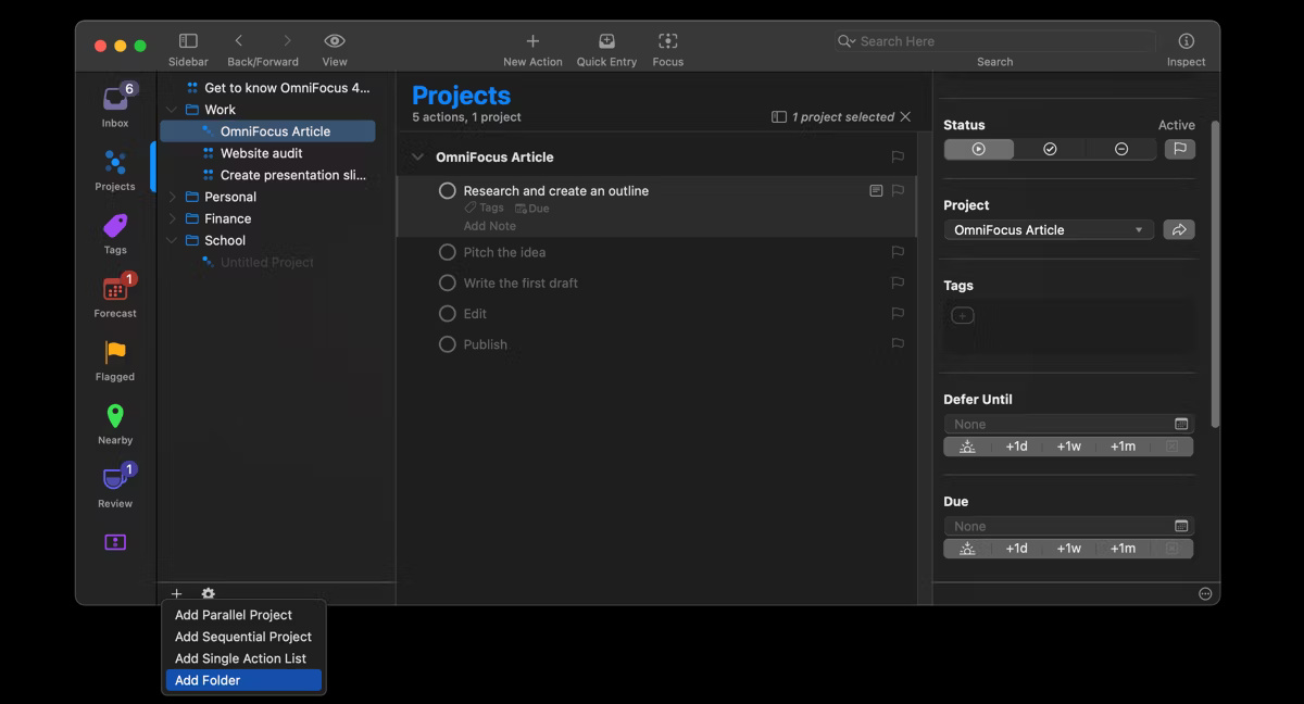 Learn about the OmniFocus task management tool Picture 3