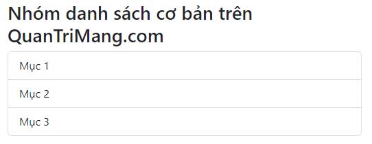 Picture 1 of Lesson 16: List Groups in Bootstrap 5