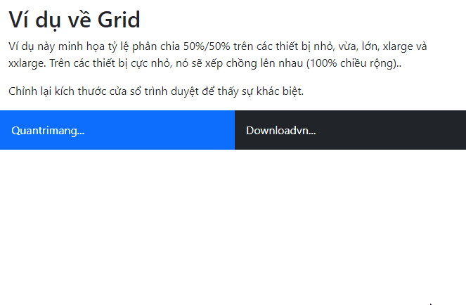 Picture 1 of Lesson 38: Grid Systems from Stacked to Horizontal in Bootstrap 5