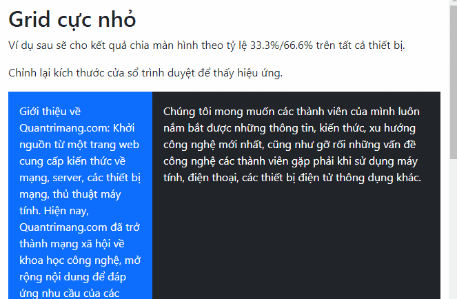 Picture 2 of Lesson 39: Ultra-Small Grid Styles in Bootstrap 5