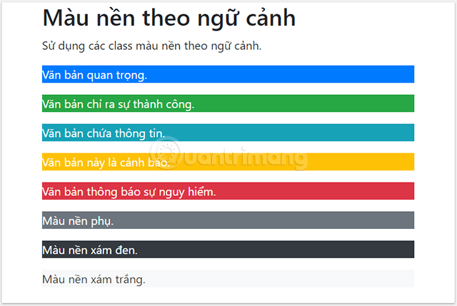 Picture 3 of Lesson 5: Colors in Bootstrap 5