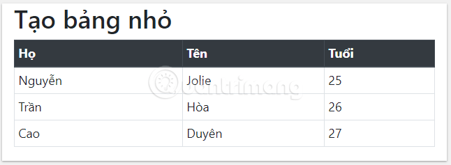 Picture 10 of Lesson 6: Tables in Bootstrap 5