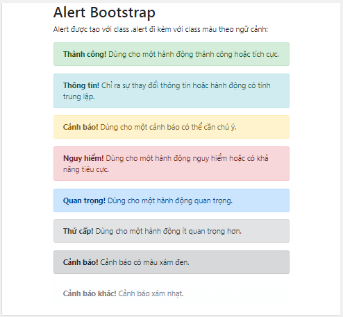 Picture 1 of Lesson 9: Alerts in Bootstrap 5