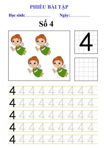 Picture 44 of Beautifully designed alphabet and number tracing practice book for 5-year-olds (from 1 to 10).